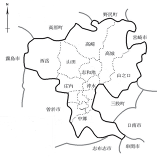 都城市周辺の地区